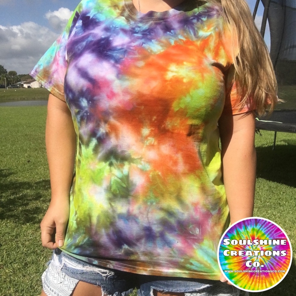 90’s Vibes Ice Dyed Tie Dye Shirt